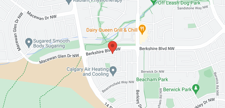 map of 208 BEACONSFIELD Way NW